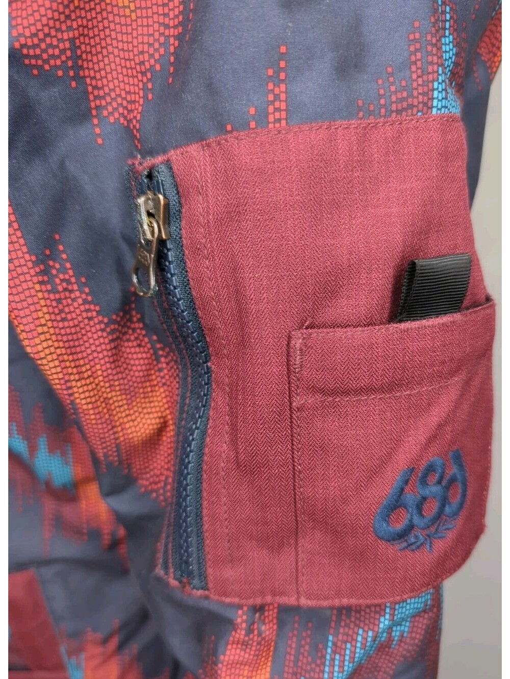 686 Authentic Aerial Ski Jacket Infidry Women Medium Aztec Thermal Snowboard Fur - Picture 9 of 13